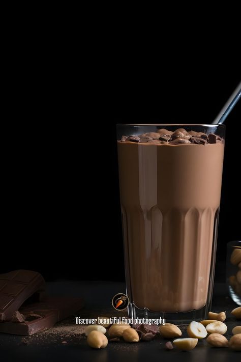 Indulge in this chocolatey, nutty Chocolate Peanut Butter Smoothie for a delicious and nutritious breakfast. This creamy yogurt-based beverage is packed with energy-boosting vitamins and nutrients. It's a brown, creamy treat that will surely satisfy your sweet cravings. Perfect for a quick and satisfying morning boost that will keep you full and energized for the day ahead. Treat yourself to this rich and flavorful smoothie to start your day on a high note. Chocolate Peanut Butter Smoothie, Peanut Butter Smoothie, Sweet Cravings, Nutritious Breakfast, Boost Energy, Chocolate Peanut Butter, Treat Yourself, Yogurt, Smoothie