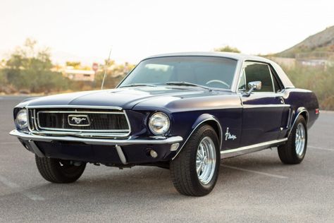 For Sale: 1968 Ford Mustang Coupe (dark blue, 289ci V8, auto) 68 Mustang Fastback, Mustang 1968, Mustang Build, Ford Mustang 1968, 1968 Ford Mustang Fastback, 68 Mustang, Car Hub, Mustang 1964, Ford Mustang Classic