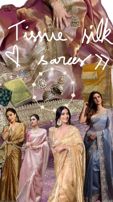 tissue silk sarees, jahanvi kapoor saree Tissue Silk Saree, Tissue Saree, Modern House Design, Silk Saree, Silk Sarees, Saree, House Design, Silk, Design