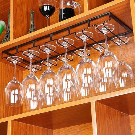 Cheap Other Bar Accessories, Buy Quality Home & Garden Directly from China Suppliers:Wine Glass Rack Stainless Steel Hanging Holder Cup Stemware Stand Teacup Goblet Hanger Shelf Home Kitchen Bar Sipplies Enjoy ✓Free Shipping Worldwide! ✓Limited Time Sale ✓Easy Return. Wine Glass Hanger, Wine Glass Shelf, Hanging Wine Glass Rack, Wine Glass Storage, Stemware Storage, Stemware Rack, Wine Glass Rack, Diy Wine Rack, Glass Rack