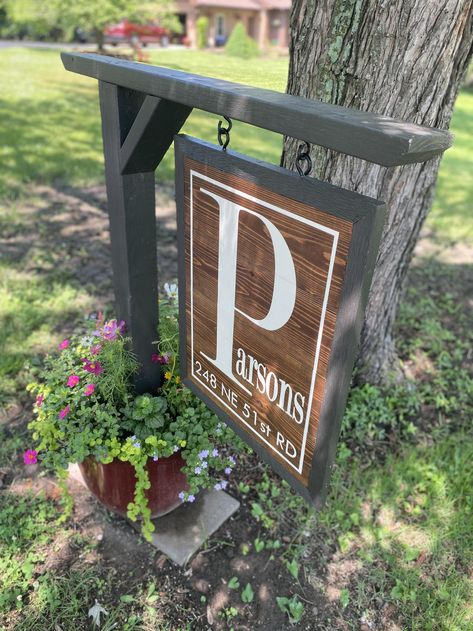 Address sign address numbers house number sign plantar | Etsy Diy Yard Address Sign, Address Signs For Yard, Clean Font, House Numbers Diy, Driveway Entrance, Valentine Diy, Address Numbers, Farm Signs, House Number Sign