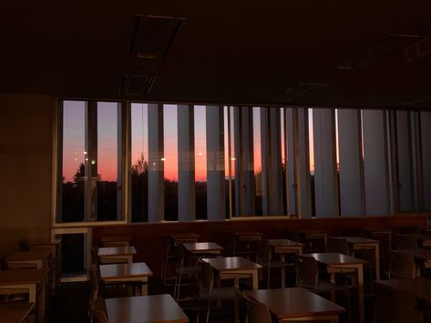 Night Classroom Aesthetic, Classroom At Night Aesthetic, Private School Classroom Aesthetic, High School Horror Aesthetic, School Night Aesthetic, School At Night Aesthetic, Empty School Aesthetic, High School Classroom Aesthetic, School Classroom Aesthetic