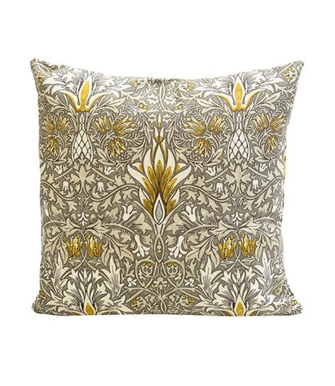 The Snakeshead cushion is a beautiful William Morris designed cushion that co-ordinates with our William Morris ready made curtains and tiebacks. Morris Design, Piped Cushion, William Morris Designs, Gold Cushions, Linen Pillow Covers, Etsy Pillow Covers, Yellow Fabric, Seat Pads, Linen Pillows