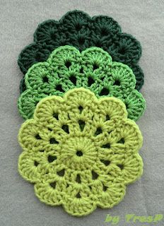 Crochet Cup Coaster, Crochet Placemat Patterns, Crochet Coasters Free Pattern, Flower Model, Cozy Crochet Patterns, Crochet Coaster Pattern, Crochet Keychain Pattern, Crochet Quilt, Crochet Flower Tutorial