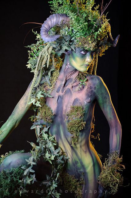 Fantastic make-up and body paint - Photoshop World Fall 2011 | Flickr - Photo Sharing! Earth Goddess, Human Canvas, Photoshop Painting, Special Effects Makeup, Fx Makeup, Fantasy Makeup, Costume Makeup, Shoot Ideas, Face Art