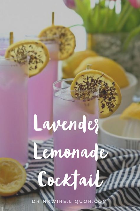 Limeade Drinks, Lavender Drink, Lavender Cocktail, Cocktail Vodka, Culinary Lavender, Vodka Lemonade, Lavender Syrup, Lemonade Cocktail, Vodka Cocktails Recipes