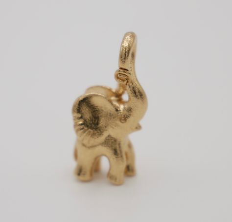 Our new in medium elephant pendant that stands at 25 mm talk Gold Elephant Pendant, Gold Elephant, Elephant Pendant, Brooch Jewelry, Yellow Gold Chain, Gold Chain, Trunk, Gold Diamond, Elephant