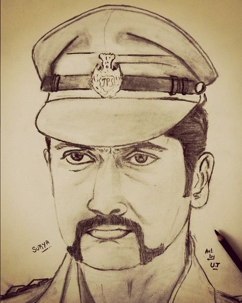 South Indian Actor #suriya in police officer role. #pencil sketch by @santhoshut Actor Suriya, Easy Mandala, Easy Mandala Drawing, Free Kindergarten Worksheets, Simple Mandala, Photo Sketch, Army Men, Hindu Art, Mandala Drawing