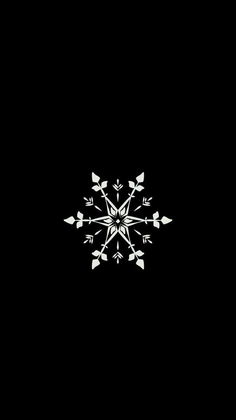 Snowflake Black Background, Simple Digital Art, Snowflake Wallpaper, Instagram Edits, Red And Black Background, Snow Images, Dark Black Wallpaper, Instagram Symbols, Christmas Apps