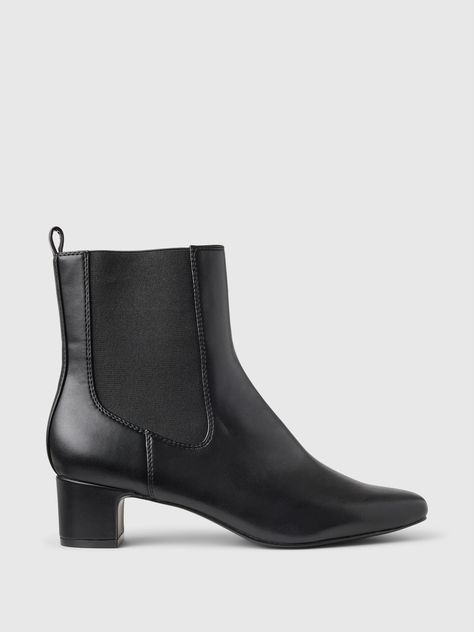 Black platform boots