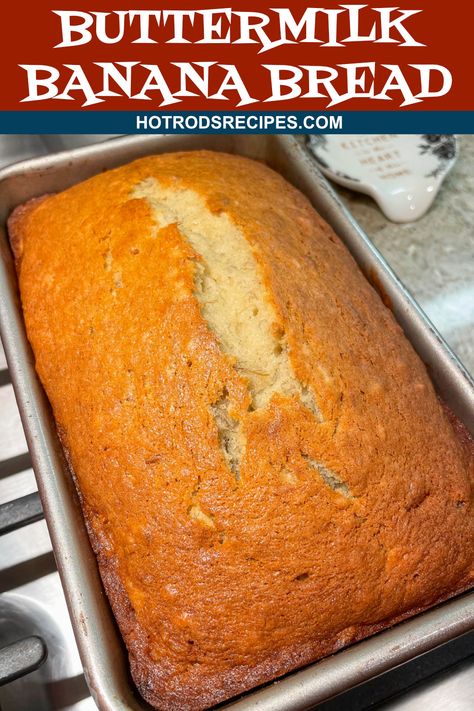 Buttermilk Banana Bread Recipe Moist, Banana Bread Recipe Buttermilk, Banana Bread Buttermilk, Sour Milk Recipes, Banana Bread Recipe Video, Yogurt Banana Bread, Buttermilk Banana Bread, Super Moist Banana Bread, Banana Bread Loaf