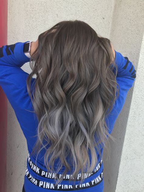 Blonde Bombshell with a Rainbow Twist: Low Maintenance Summer Look Ash Bayalage, Ash Hair, Ash Hair Color, Brown Hair Balayage, Ash Brown, Ombre Hair Color, Hair Color And Cut, Hair Images, Blonde Bombshell