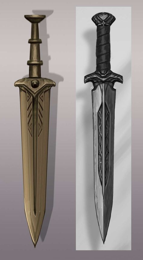 Dwemer Dagger concept art from The Elder Scrolls V: Skyrim by Adam Adamowicz Skyrim Dwemer, Skyrim Concept Art, Adam Adamowicz, Model Tattoo, Types Of Swords, Pretty Knives, Elder Scrolls V Skyrim, Dagger Tattoo, The Elder Scrolls