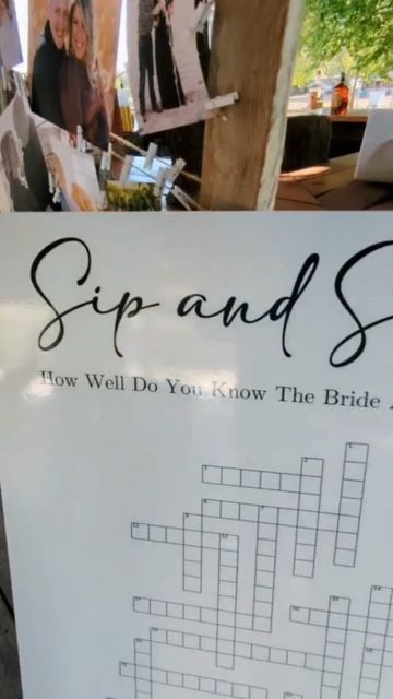 Wedding Sip And Solve, Sip And Solve Wedding, Sip And Solve, Bridal Ideas, Wedding Activities, Wedding Games, So Creative, Future Plans, Better Together