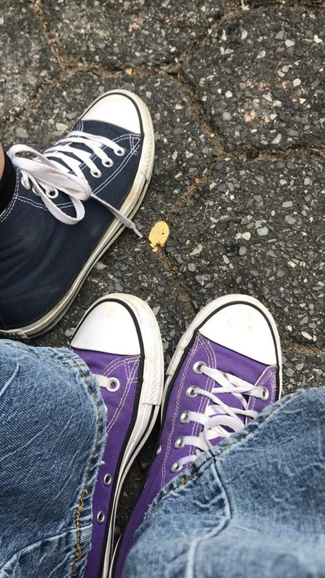 Purple Converse Aesthetic, Purple Converse Outfit, Wes Better Than The Movies, Liz And Wes, All Star Aesthetic, Converse Collection, Knee High Converse, Better Than The Movies, Converse Aesthetic