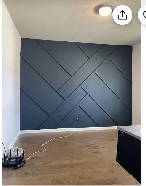 Wooden Accent Wall, Feature Wall Bedroom, Black Accent Walls, Accent Wall Designs, Curtains Bathroom, Diy Accent Wall, Accent Wall Ideas, Deco Studio, Wood Accent Wall