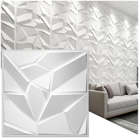 Art3d PVC 3D Wall Panels, Plastic Decorative Wall Tile in White 12-Pack Decorative Wall Tiles, 3d Wall Panels, Kitchen Wallpaper, 3d Wall Art, Wallpaper Bedroom, 3d Wall, Wall Tile, Decorative Wall, Wall Panels