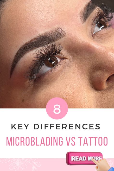 Microblading vs Tattoo how tattooing has changed over time - achieve perfectly natural brows with microblading. Tattoo Eyebrows Permanent Makeup, Brow Tattoo Permanent Makeup, Tattoo Eyebrows Before And After, Eyebrow Tattoo Before And After, Eyebrow Tattoos For Women, Bad Eyebrow Tattoo, Eyebrow Blading, Tattoos Eyebrows, Vs Tattoo