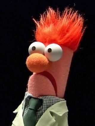 Beaker Cartoon Character, Hair