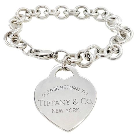 Sterling Silver Heart Bracelet, Dream Bracelet, Tiffany Bracelets, Return To Tiffany, Silver Heart Bracelet, Modern Bracelets, Classic Bracelets, Tiffany And Co, Girly Jewelry