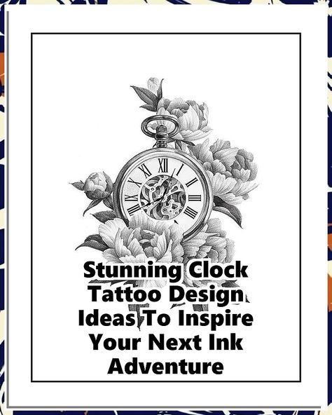 Discover stunning clock tattoo design ideas that will ignite your creativity for your next ink adventure. From intricate vintage styles to modern interpretations, these clock tattoos symbolize the passage of time and personal milestones. Whether you prefer bold black ink or colorful embellishments, our curated collection offers inspiration for every aesthetic. Dive into the world of clock tattoos and find the perfect design that resonates with your journey. Clock Tattoos, Clock Tattoo Design, Clock Tattoo, Tattoo Design Ideas, Tattoo Project, Tattoo Ink, Bold Black, Ink Tattoo, Tattoo Design