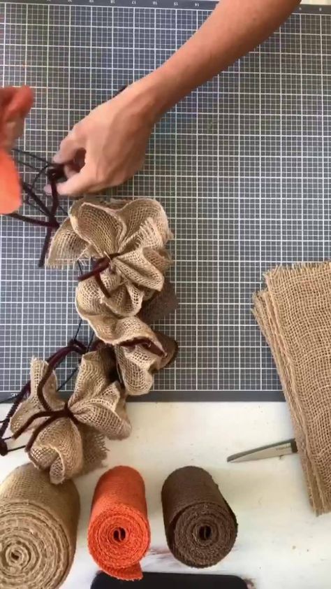 Making A Burlap Wreath, Burlap Deco Mesh Wreath Diy, Fall Wreaths With Burlap, Burlap Ruffle Wreath Tutorial, Easy Deco Mesh Wreath, Different Wreath Styles, Hearts And Halos Designs By Sherry, 5 Inch Burlap Wreath Diy, Christmas Fabric Heart Wreath