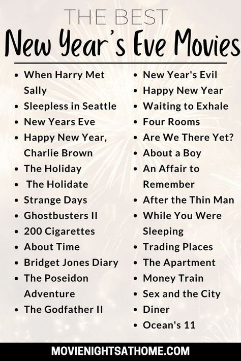 Stuff To Do On New Years Eve, New Year Movies List, How To Celebrate New Year Alone, 31st December Party Ideas, Solo New Years Eve Ideas, Movies To Watch On New Years Eve, New Years To Do List, Quiet New Years Eve At Home, New Years Eve Things To Do