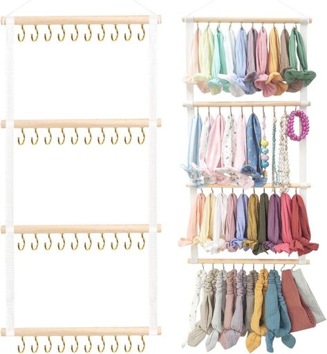 Headband Holder for Girls Baby Headband Organizer Head Bands Hair Accessories Display Organizer Wall Hanging Decor for Nursery Toddler Girl Room Baby Headband Holders, Hair Accessories Display, Headband Storage, Closet Storage Accessories, Decor For Nursery, Hair Bow Organizer, Headband Organizer, Hair Accessories Storage