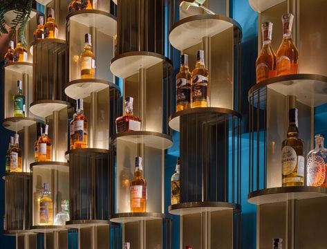 Marocana | Loft Buro | Media - Photos and Videos | Archello Whisky Regal, Bar Lounge Design, Bar Counter Design, Bar Interior Design, Luxury Bar, Counter Design, Deco Originale, Bar Interior, Lounge Design