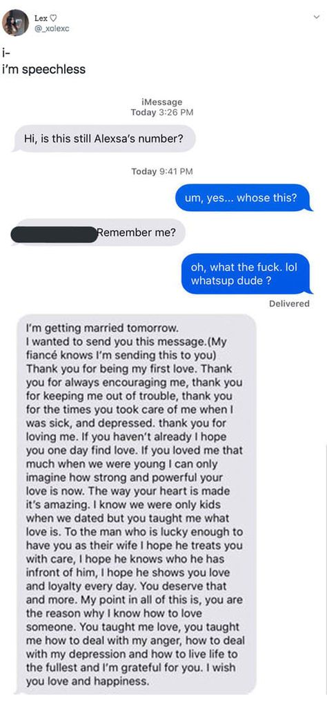 This Woman Got A Text From Her Ex Right Before His Wedding Day, And It's Surprisingly Heartwarming How To Reply To An Apology, Thank You Ex Boyfriend Quotes, Ex Bf Text Messages, Last Message To Him Before Breakup, Reasurrance Texts For Her, Messages For Ex Boyfriend, Hows Your Day Text, Sorry Text To Girlfriend, Thank You Text