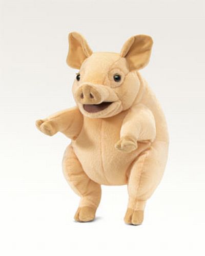 Love these realistic puppets. Pig Puppet, Folkmanis Puppets, Animal Hand Puppets, Pot Belly, Toy Barn, Silly Puppets, Farm Toys, Funny Frogs, Hand Puppet