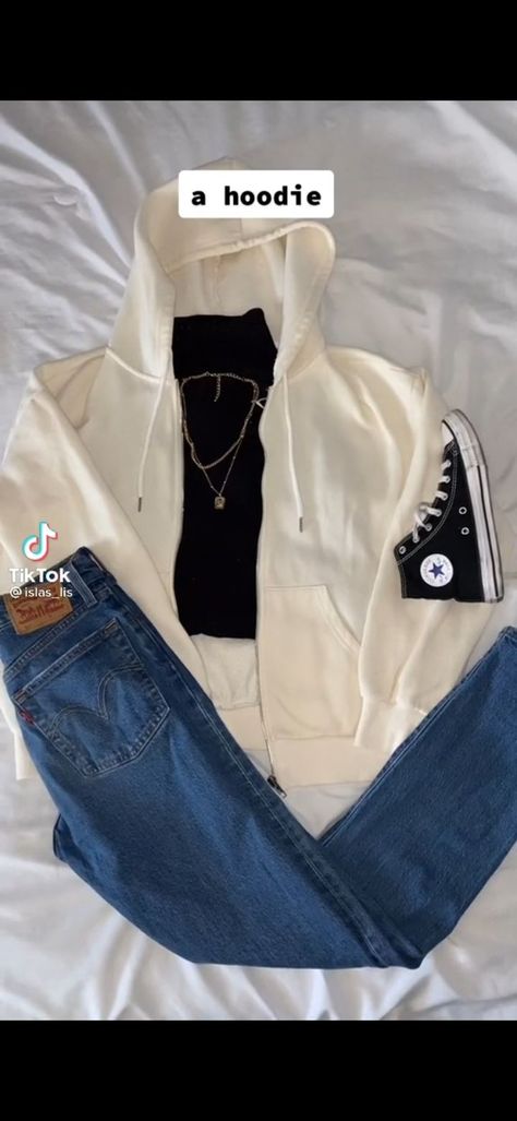 Blue Flared Jeans Outfit, White Zip Up Hoodie Outfit, Blue Flare Jeans Outfit, Zip Up Hoodie Outfit Aesthetic, Blue Jeans Outfit Winter, Blue Hoodie Outfit, White Hoodie Outfit, Dark Blue Jeans Outfit, Zip Hoodie Outfit