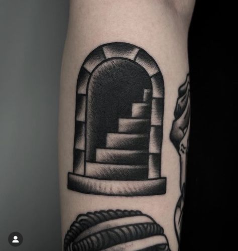 Staircase Tattoo, Boxing Tattoos, Forearm Cover Up Tattoos, Traditional Black Tattoo, Traditional Tattoo Old School, Small Chest Tattoos, Saved Tattoo, Traditional Tattoo Sleeve, Traditional Tattoo Art