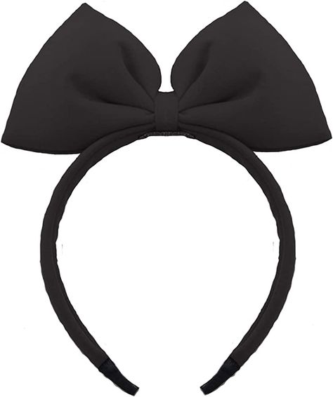 Black Bow Headband, Disney Forest, Alice Costume, Bow Hairband, Christmas Holiday Party, Bow Headbands, Halloween Bows, Headband Bow, Black Headband