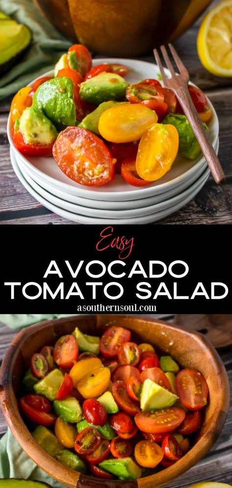 Salad Board, Soul Recipes, Cucumber Salads, Tasty Salads, Simple Salads, Tomato Salad Recipe, A Southern Soul, Cherry Tomato Salad, Keto Salads