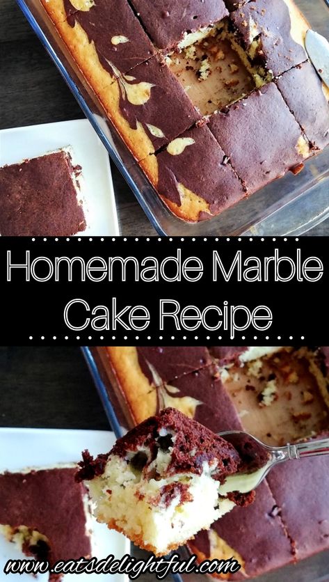 9x13 Marble Cake Recipe, 9 X 13 Marble Cake, Small Marble Cake Recipe, Marble Cake Easy, Homemade Marble Cake Recipe Easy, Fluffy Marble Cake Recipe, Marble Cake Recipe Moist Easy, Birthday Cake Recipes From Scratch, Best Marble Cake Recipe Moist