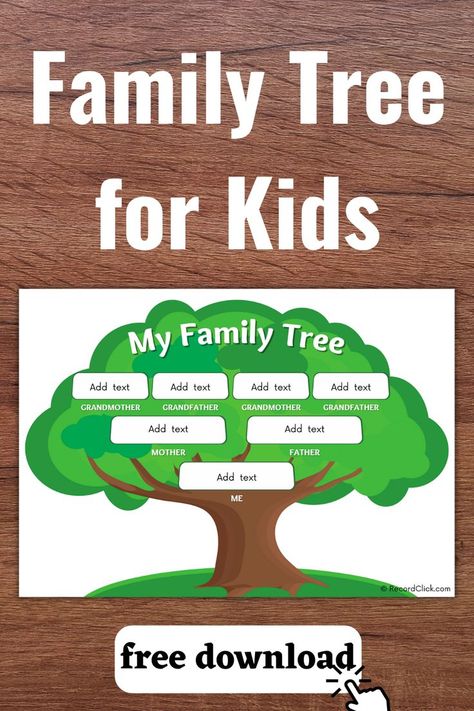 The readily available guides and online templates make it easier to enlighten kids about the family tree. Creating a family tree for kids will help them build a core identity and understand their ancestry, not to mention the fun! Family Tree Templates | Free PDF & Editable Versions | Start Building Your Genealogy with Our Trees | Genealogy Shouldn’t Be Overwhelming | Discover Your Family | #Ancestry #Genealogy #FamilyTreeforKids #FamilyTreeTemplates Family Tree Templates, Free Educational Websites, Free Family Tree Template, Family Tree For Kids, Create A Family Tree, Family History Projects, Family Ancestry, Tree Template, History Project