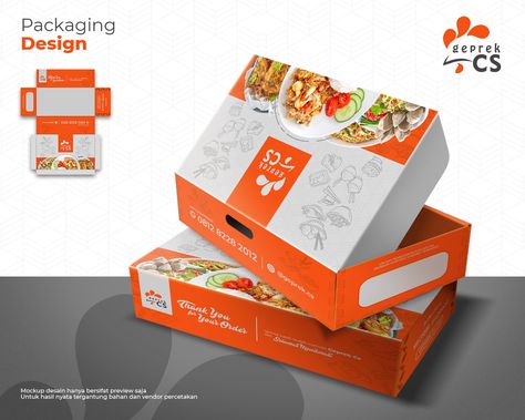 Kumpulan gambar tentang Desain Kemasan Ayam Geprek, klik untuk melihat koleksi gambar lain di KibrisPDR Lunch Box Design Food Packaging, Packaging Lunch Box, Design Kemasan, Lunchbox Design, Gerobak Dorong, Fashion Web Design, Food Box Packaging, Food Box, Sweet Box