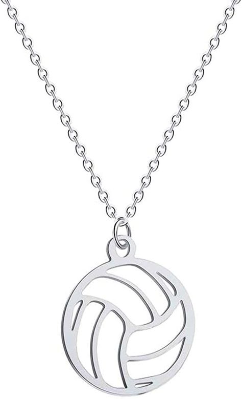 MATERIAL: Stainless steel material,Adjustable chain design.Chain length:17.7in, Weight：2.2g , Pendant Size：1.3x1.3cm.
DESIGN: Movement represents life and vitality,If you are a volleyball or sports person,This lovely volleyball necklace is perfect for you.
PERFECT GIFT:You can give it directly as a gift to your lover, Husband, boyfriend, colleague, good friend,or yourself! Or just give the most special person in your life as a surprise gift to remind her/him how much you care about her/him. Volleyball Necklace, Volleyball Mom, Necklace Cute, Girls Necklaces, Friend Birthday Gifts, Surprise Gifts, Necklace For Women, Volleyball, To My Daughter