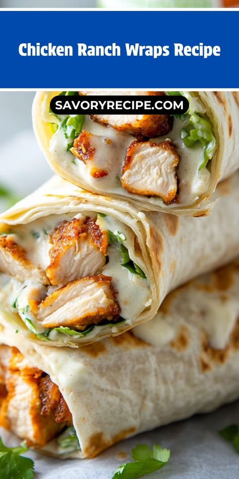 Looking for a quick, flavorful meal that won't weigh you down? Our Chicken Ranch Wraps Recipe is the perfect light dinner option to satisfy your cravings! Enjoy a deliciously fresh wrap that’s easy to make any night of the week. Save this recipe for a tasty, healthy dinner idea! Sanji Recipe, Chicken Ranch Wraps, Ranch Wraps, Healthy Grilled, Chicken Ranch, Chicken Wrap Recipes, Soft Pretzel, Chicken Wrap, Butter Bars