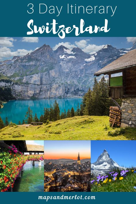 3 Days in Switzerland: Your Perfect Itinerary #switzerland #travel #bern #lucerne #interlaken #brienz Switzerland Travel Itinerary, Switzerland Travel Guide, Switzerland Itinerary, Places In Switzerland, Visit Switzerland, European Destination, Interlaken, Voyage Europe, Perfect Itinerary