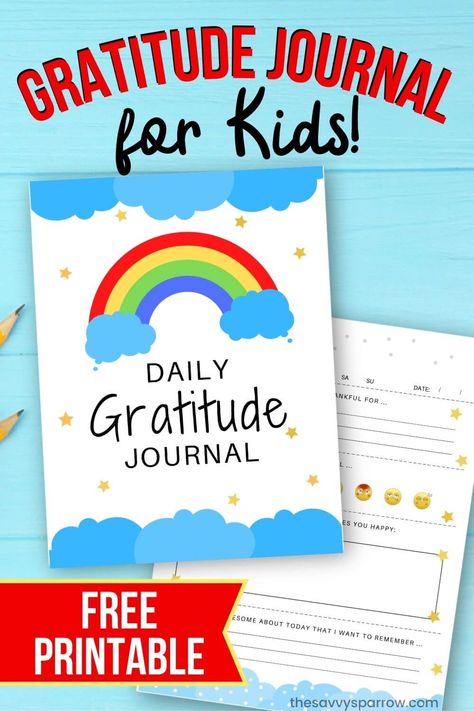 Looking for gratitude activities for kids to teach them to be thankful? Try starting a gratitude journal for your kids using these free printable journal prompts and pages! Learn how to make a gratitude journal for kids, and why journaling what they're grateful for is such a GREAT daily activity for children to do! Gratitude Journal For Kids, Journal Prompts For Kids, Gratitude Journal Printable, Gratitude Activities, Journal For Kids, Daily Journal Prompts, Kids Rewards, Daily Activity, Printable Journal