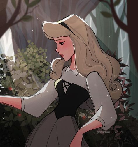 Rose Fanart, Movie Fanart, Anime Painting, Briar Rose, Artist Artwork, Aurora, Sketch, Disney, Anime