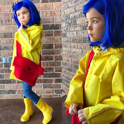 Halloween Kostüm Baby, Coraline Halloween Costume, Coraline Makeup, Coraline Halloween, Coraline Costume, Kid Halloween, Halloween Coustumes, Clever Halloween Costumes, Diy Costumes Kids