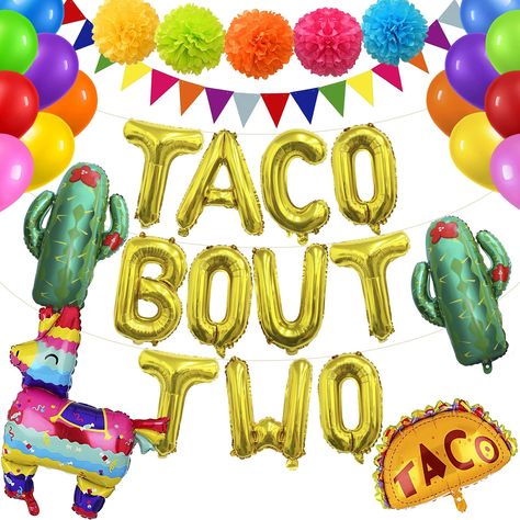 Taco Party Decor, Taco Birthday Party, Taco Party Decorations, Taco Birthday, 40 Balloons, 30 Balloons, Mexican Party Decorations, Fiesta Birthday Party, Mexican Birthday