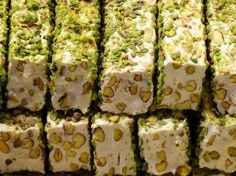 Traditional Turkish Food: How to Savor the Local Cuisine in Istanbul Turkish Candy, Turkish Recipes Desserts, Istanbul Food, Nougat Recipe, Arabic Sweets Recipes, Turkish Sweets, Arabic Dessert, Turkish Desserts, Arabic Sweets