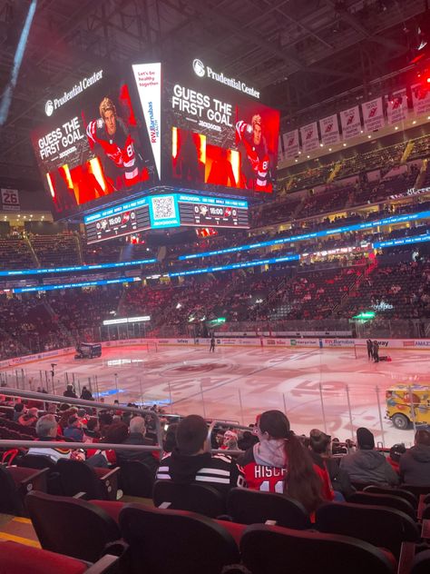 Prudential Center, Nj Devils Aesthetic, New Jersey Devils Aesthetic, New Jersey Devils Wallpaper, Nhl Aesthetic, Nhl Wallpaper, Devil Aesthetic, Hockey Girlfriend, Philadelphia Flyers