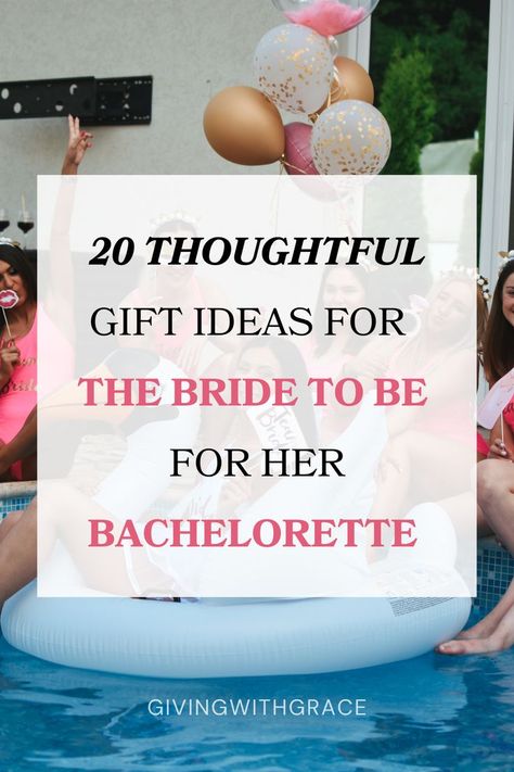 20 thoughtful gift ideas for the bride to be for her bachelorette Bachelorette Diy Gifts, Classy Bachelorette Party Gifts, 2023 Bachelorette, Bride To Be Gift Ideas, Bachlorette Party Gifts, Bride Gift Basket, Best Gift For Bride, Bachelorette Crafts, Bachelorette Gift Ideas