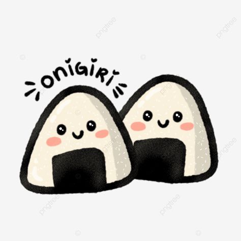 Onigiri Drawing Cute, Cute Onigiri, Kawaii Onigiri, Face Png, Kawaii Style, Kawaii Food, Smiling Face, Food Illustrations, Smile Face