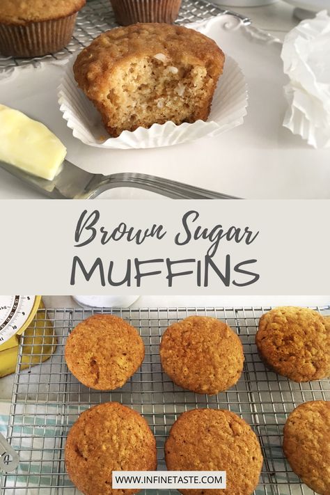 Brown Sugar Muffins, Baking Treats, Brown Sugar Recipes, Banana Dessert Recipes, Sugar Recipes, Cinnamon Muffins, Food Time, Homemade Muffins, Banana Dessert